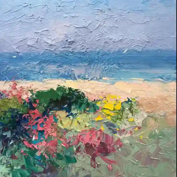 油畫!肌理與色塊的碰撞! 26 冷靜的藍色12