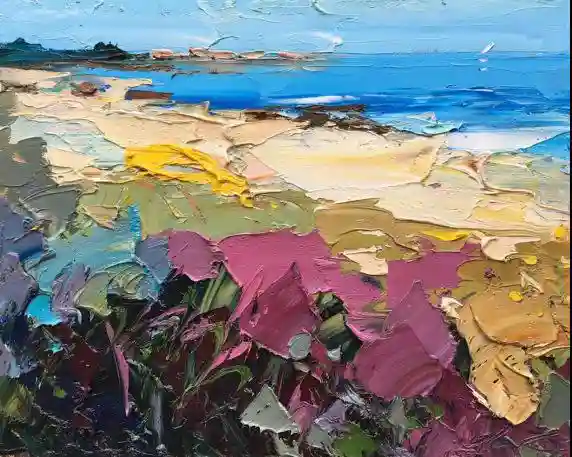 油畫!肌理與色塊的碰撞! 27 冷靜的藍色13