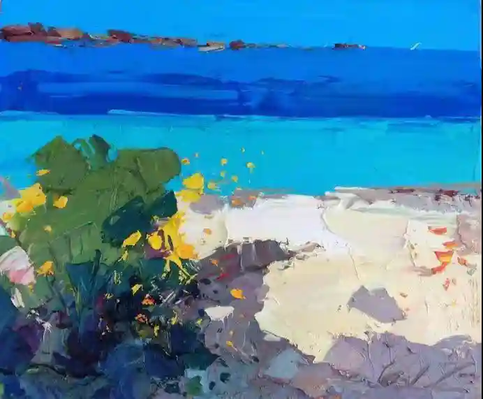 油畫!肌理與色塊的碰撞! 28 冷靜的藍色14