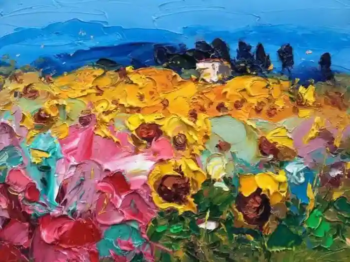 油畫!肌理與色塊的碰撞! 31 冷靜的藍色17