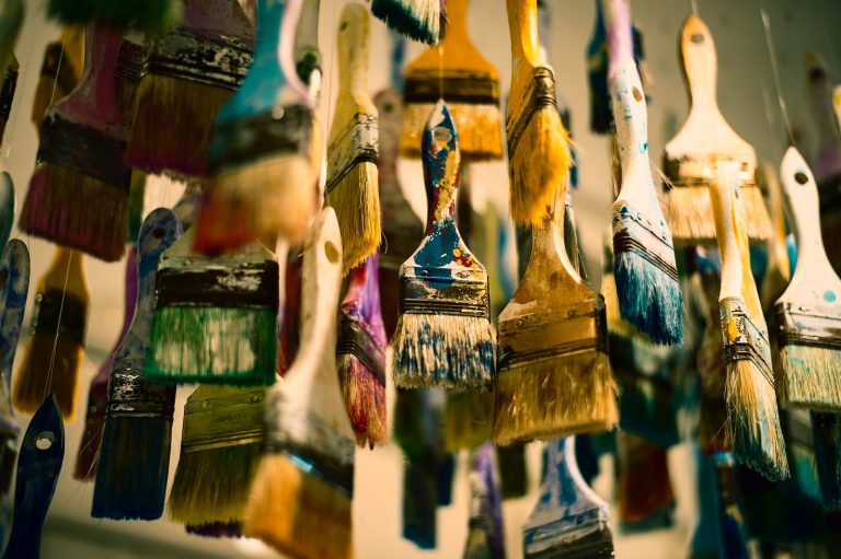 油畫筆如何清洗？How to clean the oil brush?