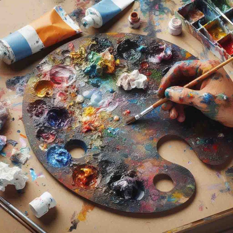 壓克力顏料調色盤清洗：保持您的創作空間整潔