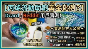 壓克力助流劑比例怎麼調？Dcard與Reddit畫友真實配方大公開