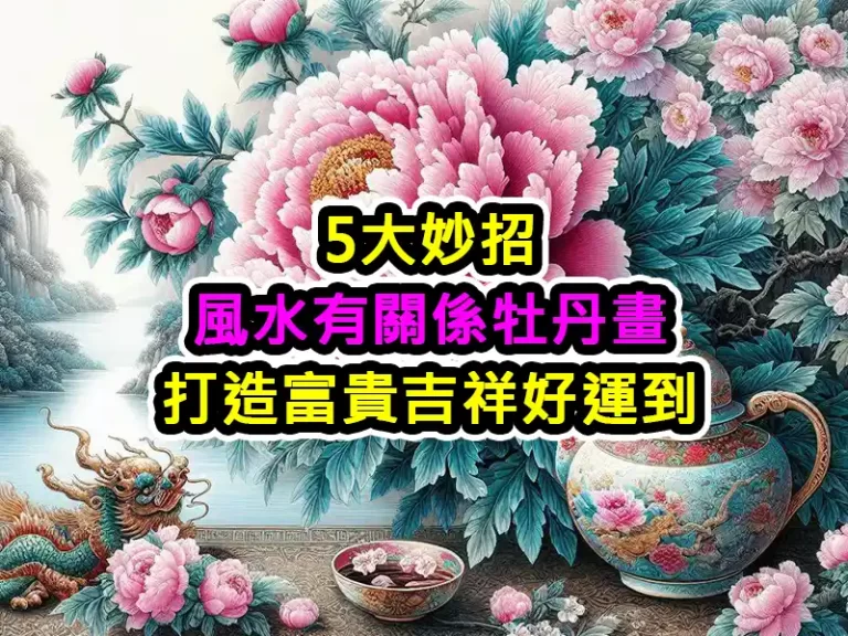 5大妙招：風水有關係牡丹畫，打造富貴吉祥好運到