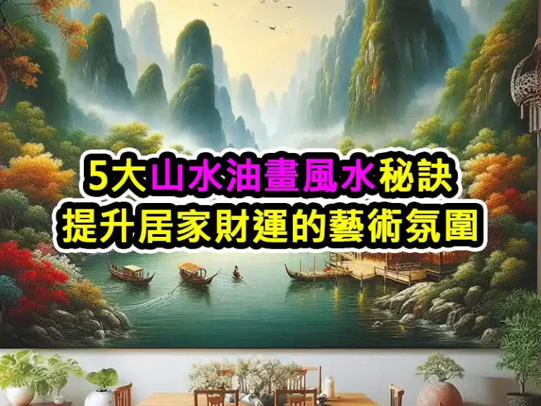 5大山水油畫風水秘訣：提升居家財運的藝術氛圍