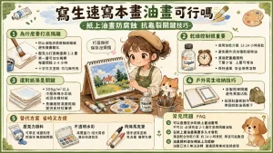 寫生速寫本畫油畫可行嗎?紙上油畫防腐蝕、抗龜裂的關鍵技巧拆解 9 寫生速寫本畫油畫可行嗎?紙上油畫防腐蝕、抗龜裂的關鍵技巧拆解