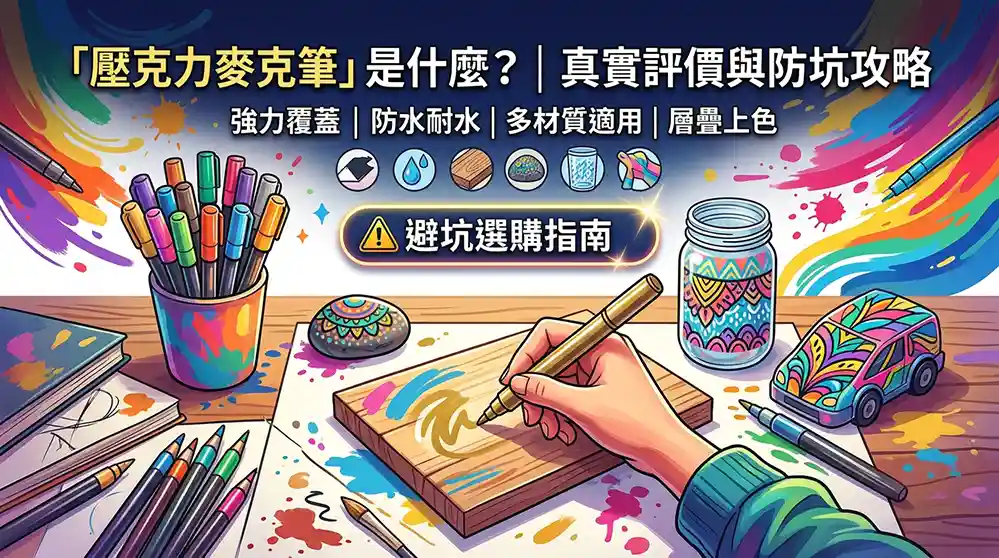丙烯馬克筆是什麼？畫友真實評測與購買避雷完整攻略