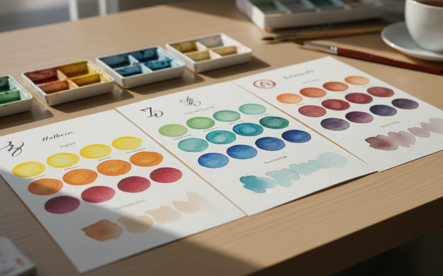 多廠牌水彩顏料試用心得（好賓/丹尼爾/Schmincke比較）：PTT專業畫友評測與選購全攻略 - Image 1