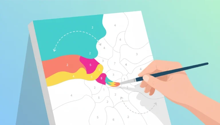 數字油畫上色順序 專業視覺圖