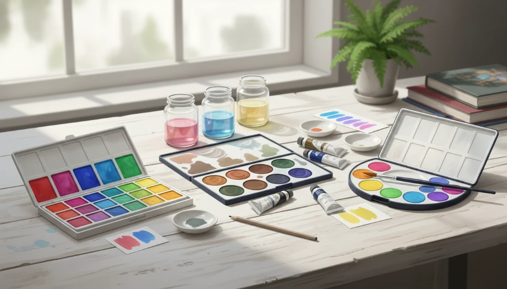 專家級水彩比較 (好賓/丹尼爾/白夜) 詳細概念圖