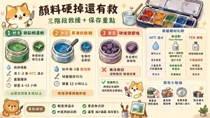 顏料硬掉還有救嗎?壓克力與數字油畫顏料乾涸救援實務 6 顏料硬掉還有救嗎?壓克力與數字油畫顏料乾涸救援實務